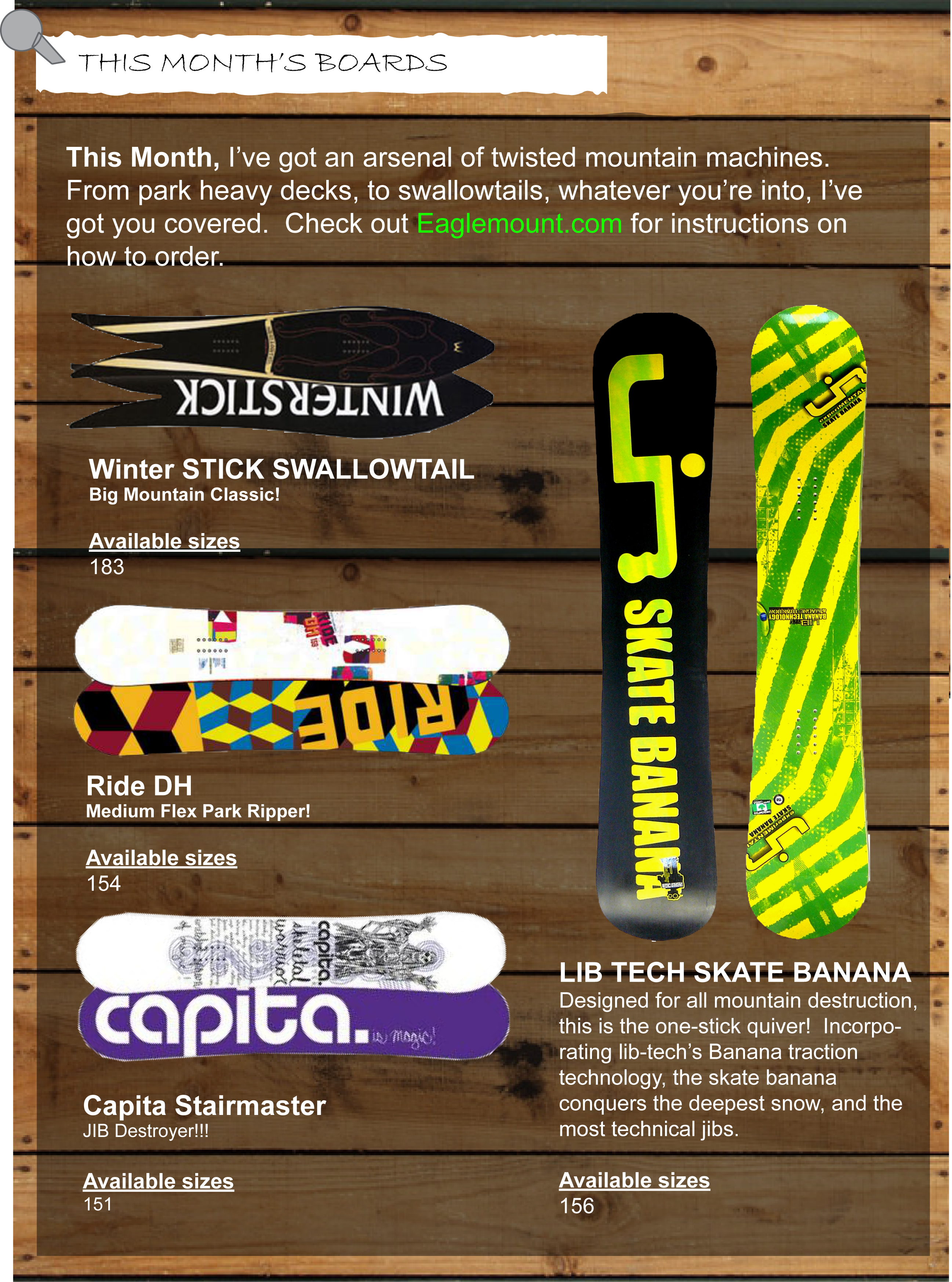 This Month's Boards